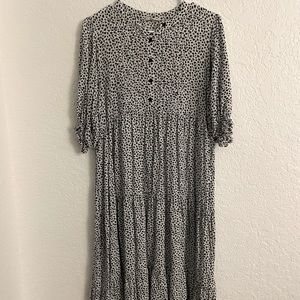 3/4 sleeve maxi dress